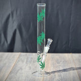 18,8er Glasbong " Hanfblatt"