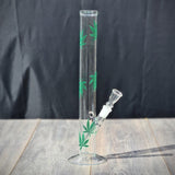 18,8er Glasbong " Hanfblatt"