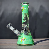 Glasbong leuchtend grün