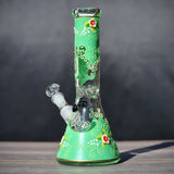 Glasbong leuchtend grün