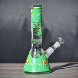 Glasbong leuchtend grün