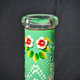 Glasbong leuchtend grün