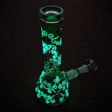 Glasbong leuchtend grün