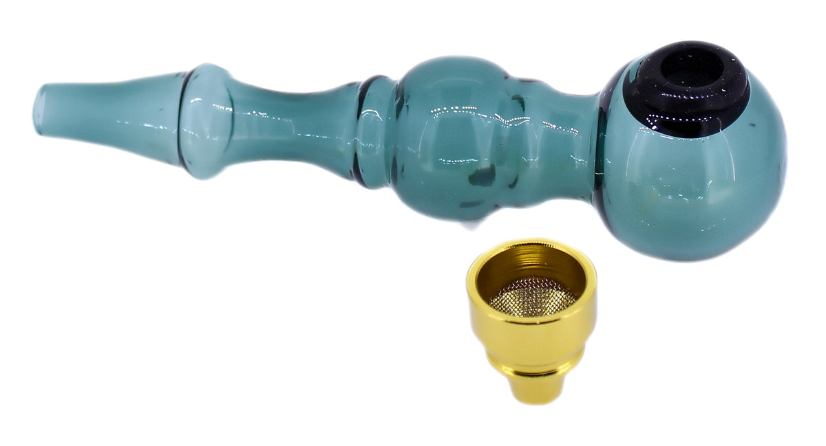 Handgefertigte Pfeife TIMSURE Mini Glas Pfeife 10cm - Borosilikat