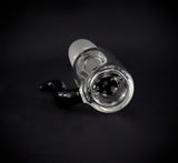 18,8er Glaskopf mit Glassieb schwarz