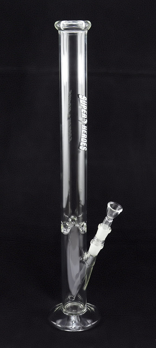 Glasbong 45 Cm – Inkl. Hängesieb & Reinigungsbürste, Zylinder-Form, Mit Eisfach, Sicherer Stand