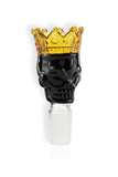 18,8er Glaskopf " Crown " schwarz gold