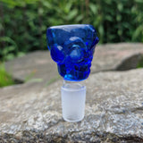 18,8er Glaskopf " Skull " in blau