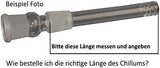 Adapter Chillum Schliff:18.8mm L.13 cm für Glas Kopf, Wasserpfeifen-zubehör