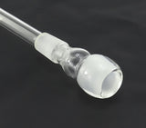 14,5er Glas Chillum mit Panzerschliff 7 cm für Glasbong Wasserpfeife Bong