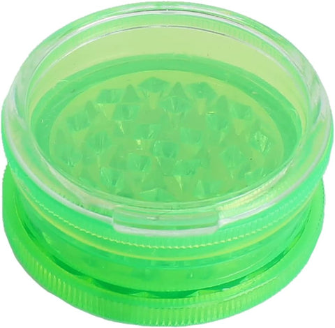Acryl Grinder mit Kammer für Kräuter Grassmühle Kräuter-Mühle (grün)