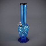 Acrylbong Skull mit Steckfix blau