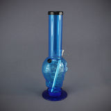 Acrylbong Skull mit Steckfix blau
