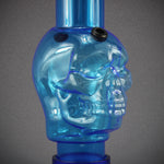 Acrylbong Skull mit Steckfix blau