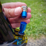 Alu Chillum mit Steckfix Lift Off 9 cm Ersatzchillum