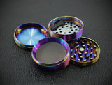 Alu Grinder Metall bunt eloxiert Regenbogen Farben Ø 50 mm