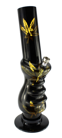Acrylbong " Hanfblatt " im Joystick Design