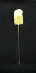 Rostfreie Bürste mit Wollkopf ca. 50 cm / Ø 8 - 9 cm