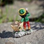 Rasta Man Aschenbecher stehender Rastamann mit Joint und Hanfblatt Ashtray