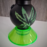 Acrylbong im Set mit Grinder und Bürste