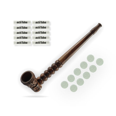 bongrauch-holzpfeife-haschpfeife-cannabis-purpfeife-crackpfeife-pfeife-weed-420-graspfeife-blume-geschnitzt-17cm-actiTube-filter