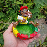 bongrauch Rasta Aschenbecher Rasta Man mit 2 Joint´s