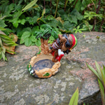 Rasta Aschenbecher Rasta Man mit Palmen und Joint Ashtray