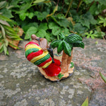 Rasta Aschenbecher Rasta Man mit Palmen und Joint Ashtray