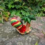 Rasta Aschenbecher Rasta Man mit Palmen und Joint Ashtray