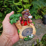 Rasta Aschenbecher Rasta Man mit Palmen und Joint Ashtray