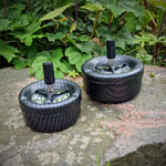 budawi-bongrauch-schleuderaschenbecher-aschenbecher-ascher-ashtray-forged-carbon-schwarz-silber-drehen-rauchen-tabak-edel-luxus