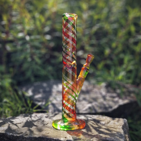 14,5er Glasbong " colorful stripes " 30cm