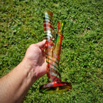 14,5er Glasbong " colorful stripes " 30cm