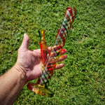 14,5er Glasbong " colorful stripes " 30cm