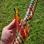 14,5er Glasbong " colorful stripes " 30cm