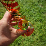 14,5er Glasbong " colorful stripes " 30cm