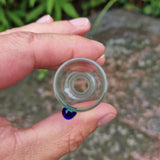18,8er Glaskopf "Hanfblatt"