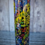Acrylbong Graffiti Skull Totenkopf bunt