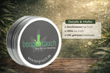 Acrylbong im Set mit Grinder und Bürste
