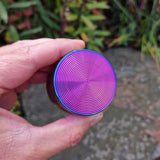 Alu Grinder Metall bunt eloxiert Regenbogen Farben Ø 50 mm