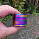 Alu Grinder Metall bunt eloxiert Regenbogen Farben Ø 50 mm
