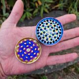 Alu Grinder Metall bunt eloxiert Regenbogen Farben Ø 50 mm