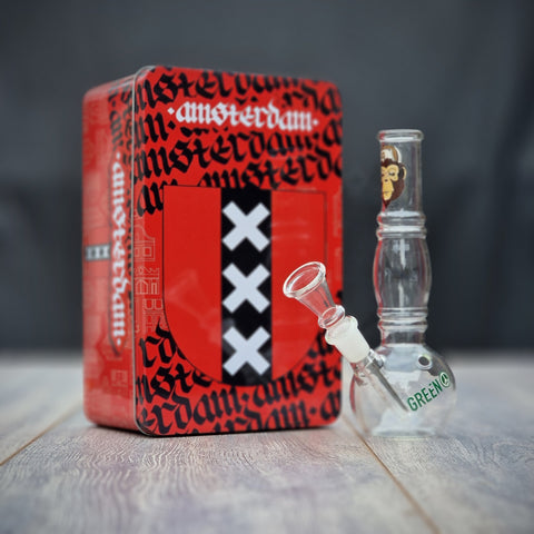 Mini Glasbong " Amsterdam " im Set