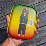 Rolling Tray Rastafari Dog mit Magnet-Cover