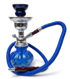 Shisha klein in Blau 1 Schlauch 25 cm