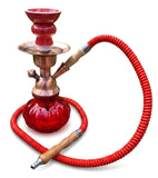 Shisha klein in Rot 1 Schlauch 25 cm