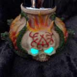 Shisha Glow in the Dark Skull " Basilisk "