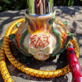 Shisha Glow in the Dark Skull " Basilisk "