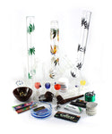 Glasbong Bong Wundertüte Grinder Köpfe Pfeife Papers Filter Schmantex weed box kiffer box mystery box 420 kifferset stonerbox geschenkbox 