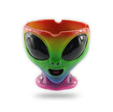 Budawi® Aschenbecher Ascher Ashtray Alien Außerirdisch Ufo (Alien Bunt)